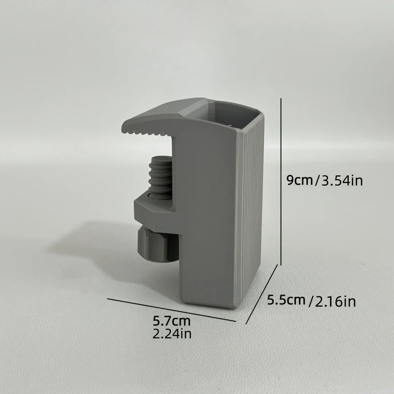 No-Drill Clip-On Pen Holder - Adjustable Heavy-Duty Desk Clip for 1-3.5cm Edges,Solid Color Pencil & Marker Organizer for Office