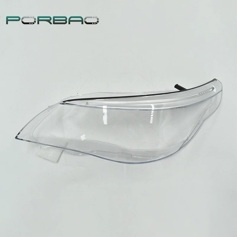 New Style Headlamp Glass Lens Cover Car Accessories Transparent Headlight Lampshade For BMW E60 E60LCI 2008 2009 2010