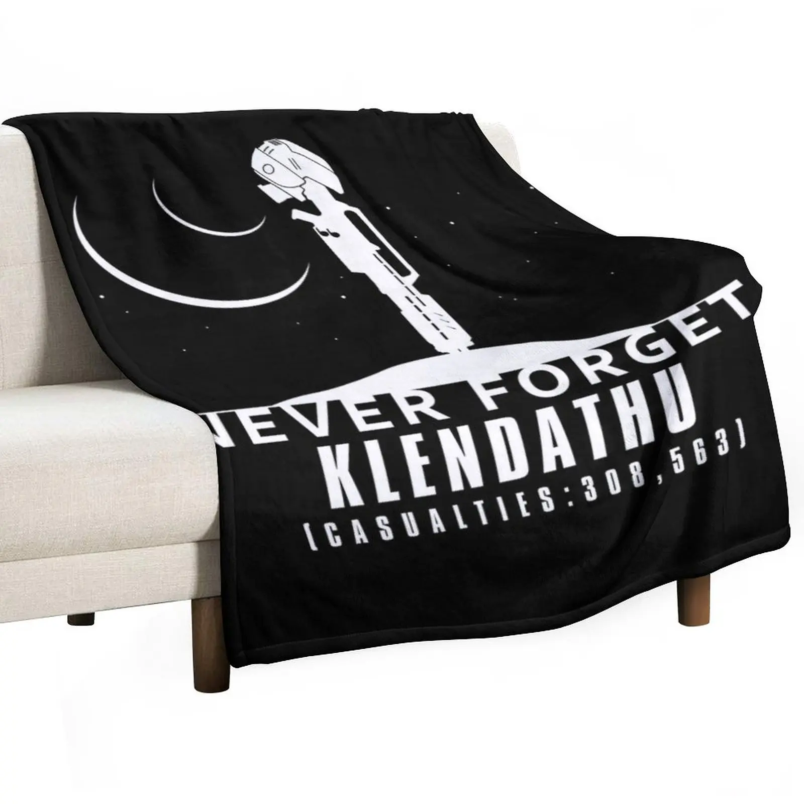 Never Forget Klendathu Throw Blanket Multi-Purpose Decorative Sofa Cute Plaid Blankets