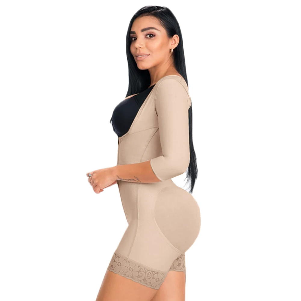 Fajas Womens High Waisted Butt Lifter Body Shaper Tummy Control Butt Pads Hip Enhancer Slimming Fajas Lace Body Shaper