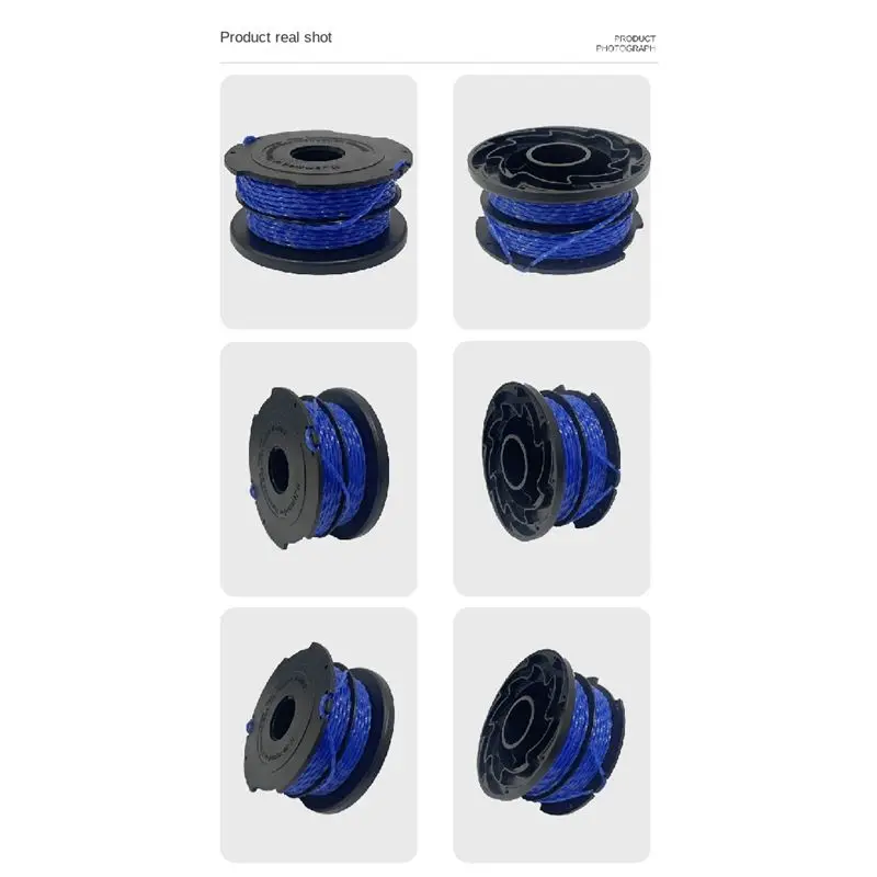 MLGB-12 Packs Replacement Spool Nylon Grass Head Spool Nylon Grass Head For BLACK+DECKER A6441