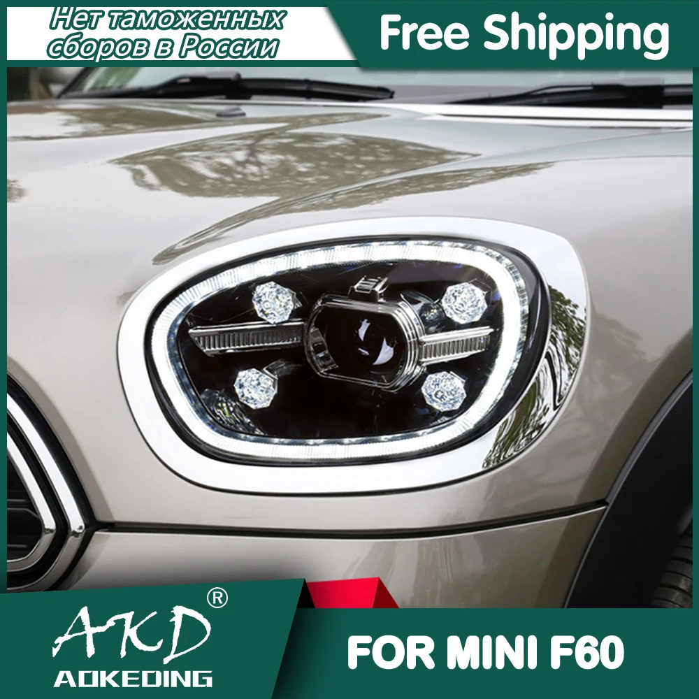 

Car For MINI Countryman F60 2017-2022 Headlights DRL Day Running Light LED Bi Xenon Bulb Fog Lights Car Accessory F60 Head Lamp