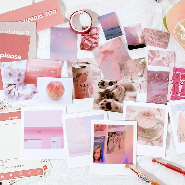 64 pcs Vintage Stationery Stickers Aesthetic Junk Journal Paper Diary Scrapbook DIY Album Material Decorative Supplies Sticker view 3