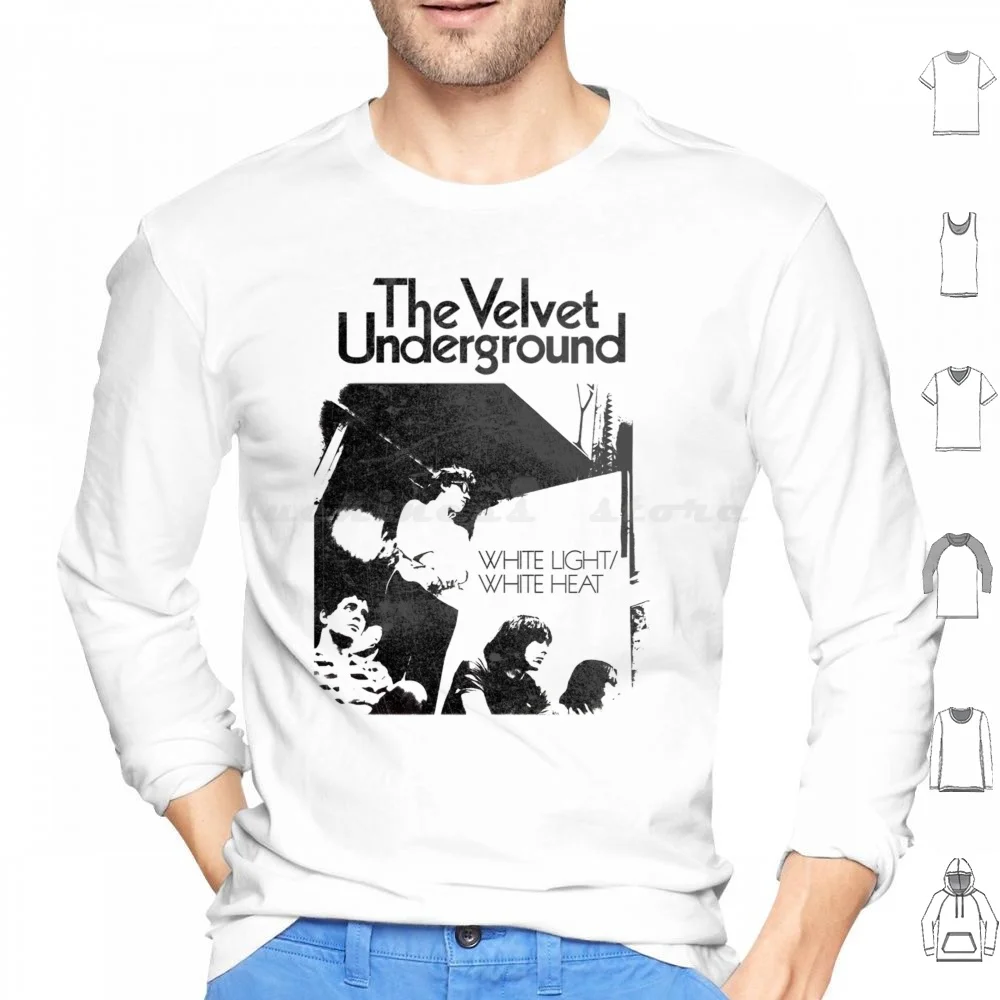 The Velvet Underground Hoodie cotton Long Sleeve The Velvet Underground Velvet Underground Nico Lou Reed Music Band