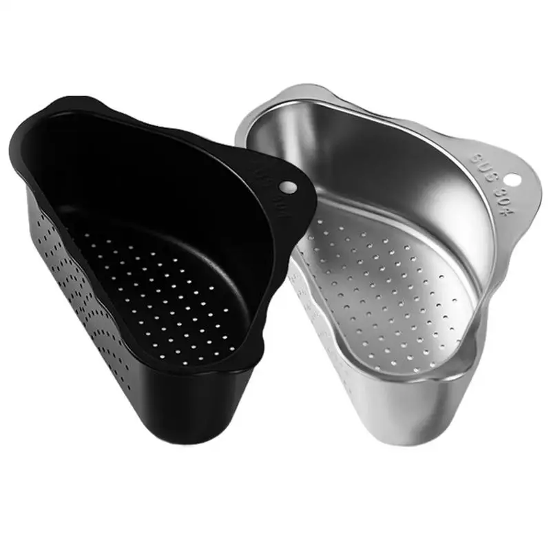 

Basket Colander For Kitchen Self-Draining Colander Basket Stainless Steel Triangular Strainer Basket Large Storage Basket