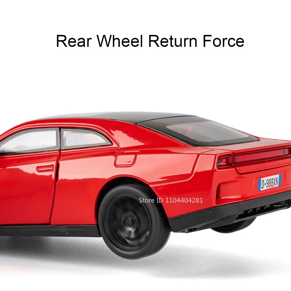 1:32 Challenger Hellcat modèle Miniature en alliage moulé sous pression voiture jouets portes ouvert son lumière retirer véhicules garçon cadeaux de noël