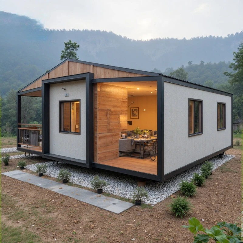 Factory Price House Prefab 2 3 Bedrooms Mobile Prefab Tiny Villa House Expandable Container House Prefabricated Home Homestay