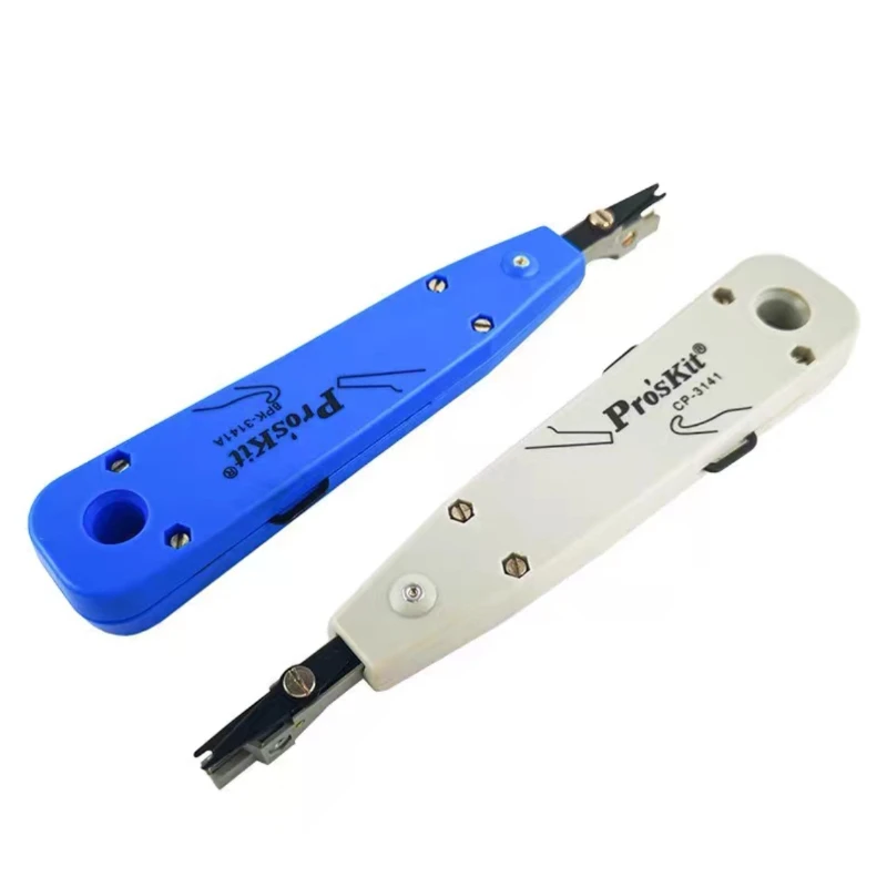 Pro'sKit 8PK-3141A 110 Terminal Block Crimping Tool Punch Down Tool Reliable and Precise for Wiring Installation and Maintenance