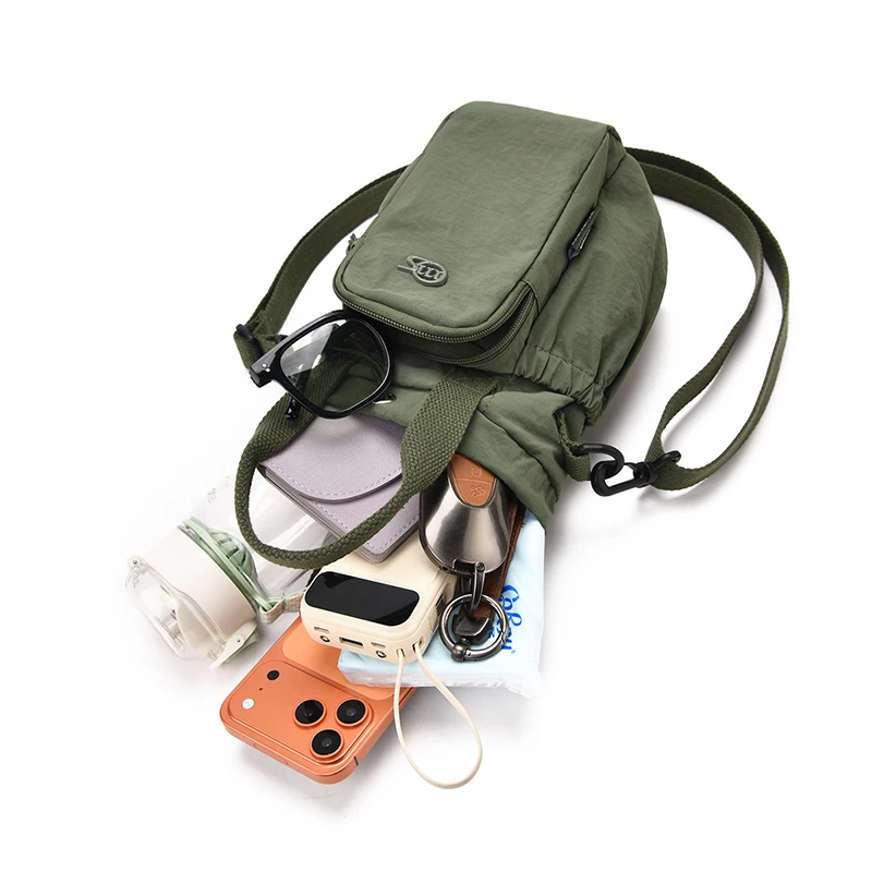 Unisex Schul-Wasserflaschentasche Wasserfeste Umhängetasche Lauf- und Sporttasche für Outdoor-Aktivitäten Tragbare Handytasche – Detail 22