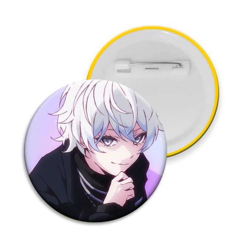 Anime Game Needy Girl Overdose Peripheral Creative Brooch Cartoon Pin Cute Character Badge for Denim Jacket Bag Coat Accessories