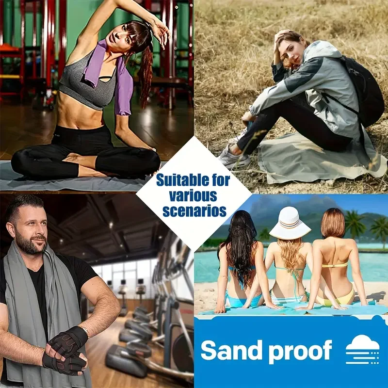 Schnell trocknendes Mikrofaser-Fitnesshandtuch, geruchsneutrale, saugfähige Faser, schnell trocknende Trainingsausrüstung für Körperschweiß- und Trainingshandtücher – Detail 9