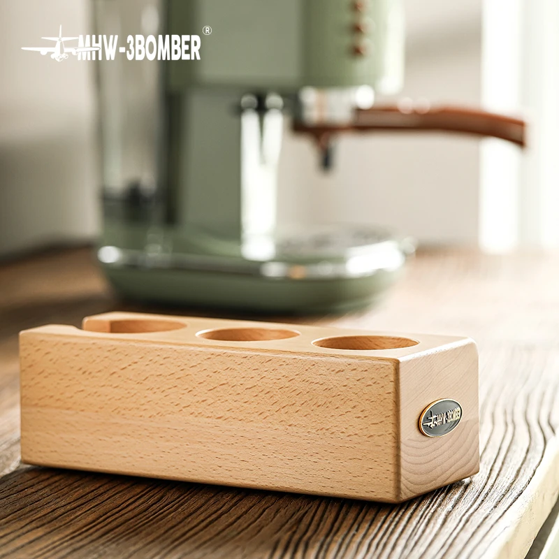 

MHW-3BOMBER 51-54 мм Станция для утрамбовки кофе Эспрессо Деревянная станция для тампера Держатель портафильтра Подставка для тампера Распределитель кофе Инструменты