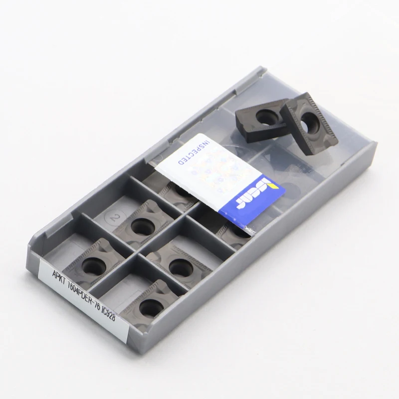 10個のapkt 1604pder-76ic928超硬インサート旋盤カッターcncツールアクセサリーapkt 1604pder Blade用