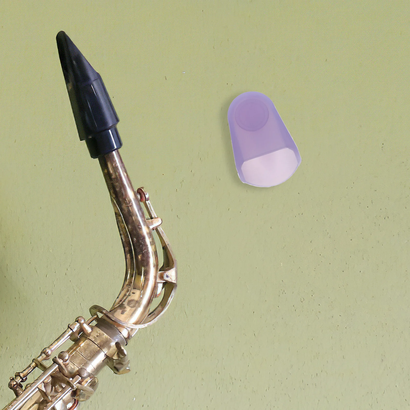 

Saxophone Mouthpiece Cap Protective Cover For Sax Flute Clarinet Lightweight Portable Replacement Accessory Tool Case