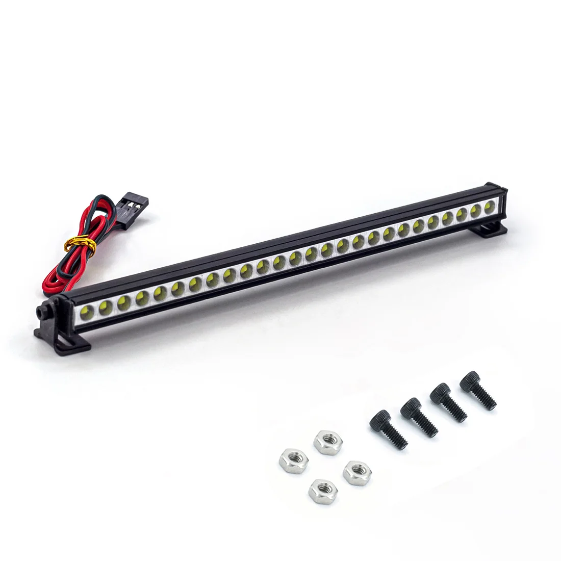 

5V-14.8V LED Light Bar Roof Lamp Lights for Axial SCX10 90046 TRX4 Slash 1/8 1/10 RC Crawler Car,155Mm