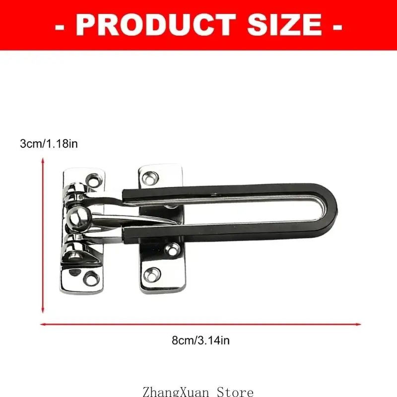 Wohnungstürschutzriegel Home Security Türschlossriegel für Privatsphäre Innenbereich 3XUF – Detail 6