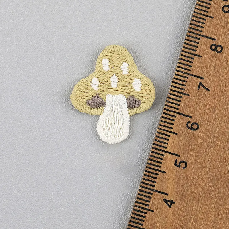 30 Stück neue, wasserlösliche Stoffapplikationen in Pilzform für DIY-Haarspangen, Schuhe, Hüte, Socken und andere Accessoires. – Detail 8