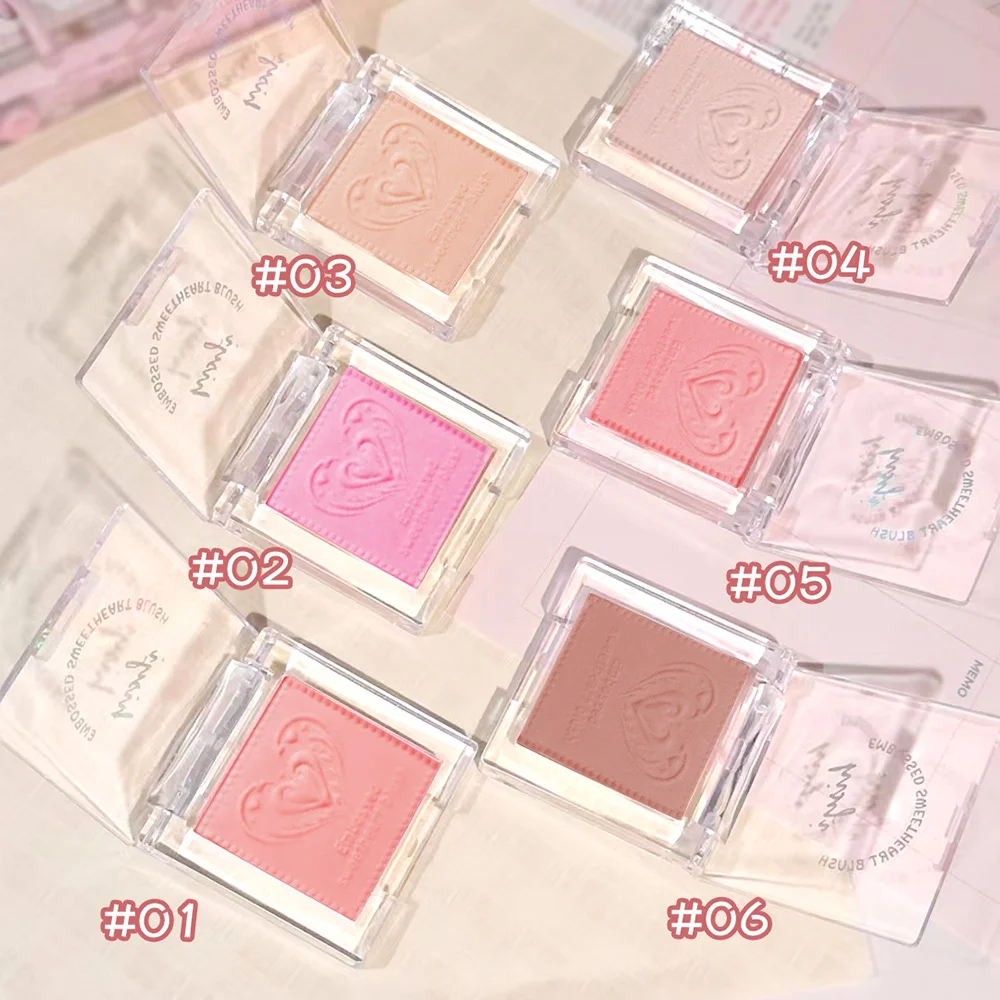 Evidenzia la modifica tridimensionale naturale del fard migliora la carnagione opaca schiarente rouge