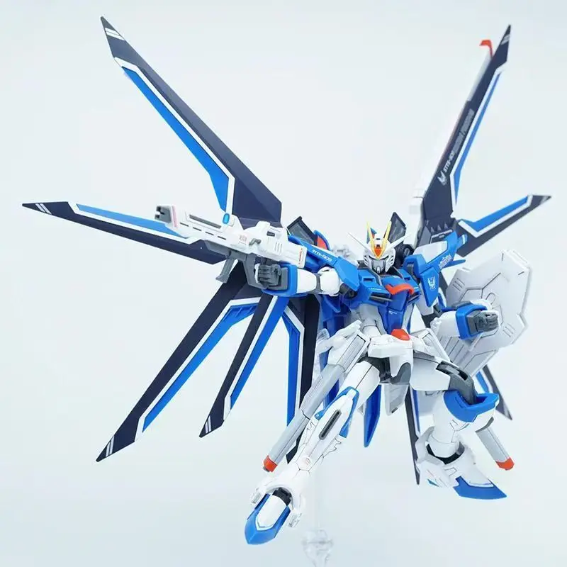 

Фигурка Rising Freedom Gundam HG 1/144, подвижная модель меха с подставкой, наклейки Waterslide, подарок на день рождения для детей