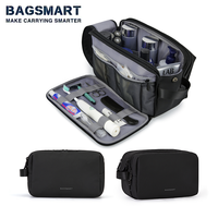 BAGSMART Toiletry Bag Men Large Capacity Men's Necessaire Travel Makeup Bag Waterproof Women Cosmetic Travel Organizer