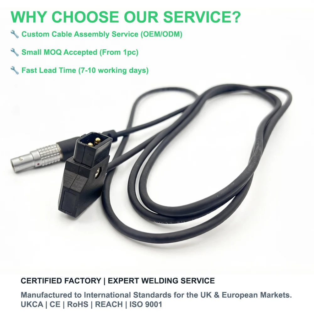 Teradek Bolt ARRI Alexa Mini D P Tap fgg 0b 4pin lemo compatible Power Harness Cable Assembly Soldering Electronic custom DIY
