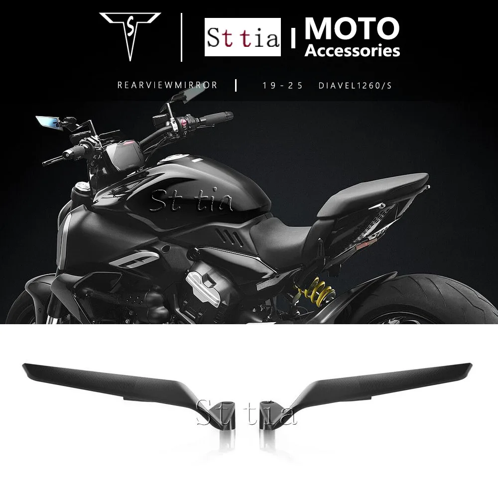 

For Ducati XDIAVEL X Diavel 1262 S Dark 2021-2025 DIAVEL 1260 S 2019-2025 New Motorcycle Rearview Mirrors HD Vision Side Mirror