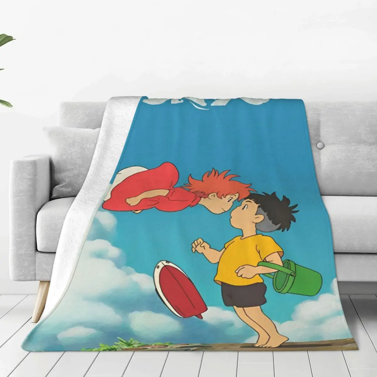 

Cute P-Ponyos Blanket Coral Fleece Plush Decoration Multi-function Soft Throw Blankets for Bedding Car Plush Thin Quilt