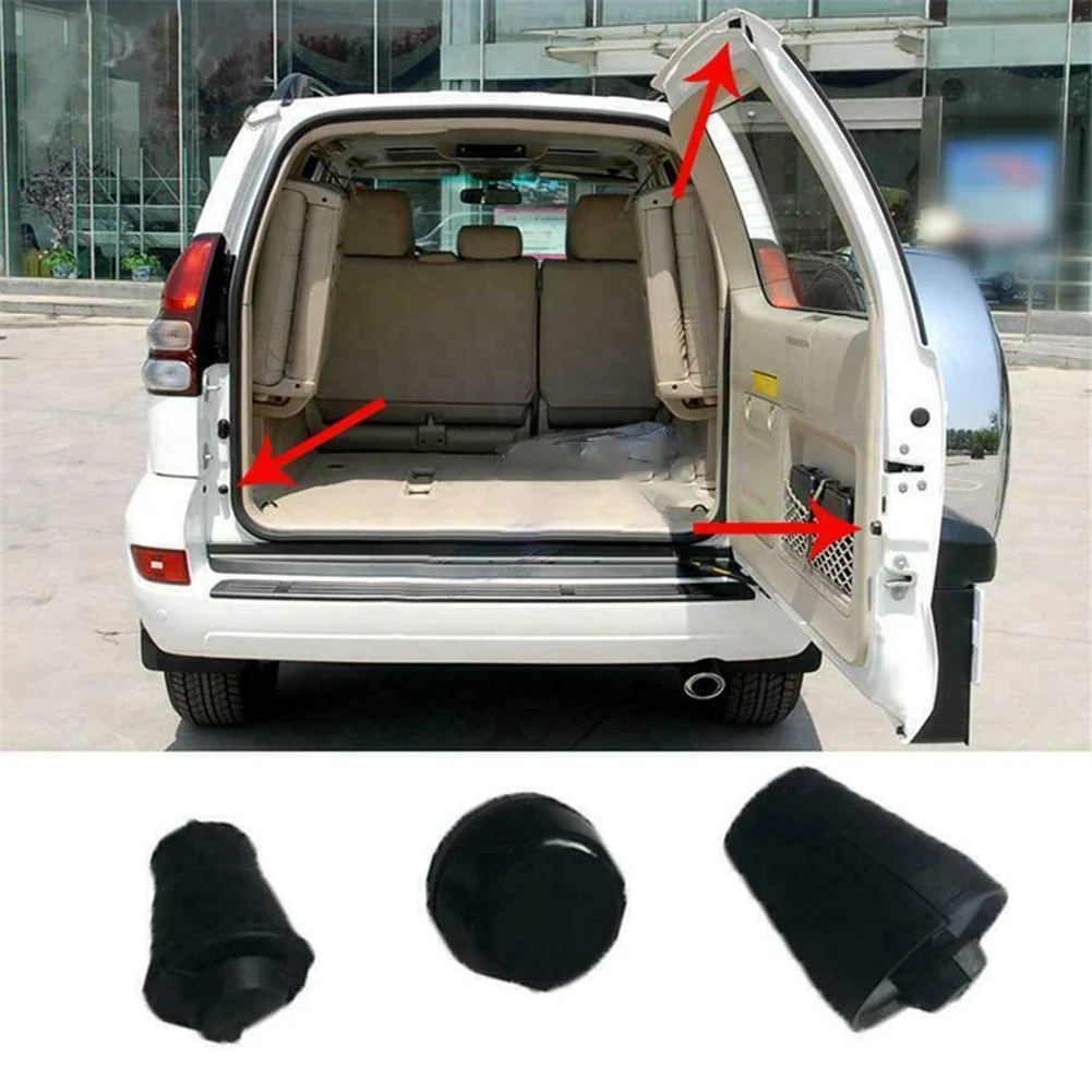 3pcs Rear Tailgate Cushioning Granular Pad For Toyota Prado LC120 For Land Cruiser 2003-2009 Rubber Buffer Pad Car Accessories