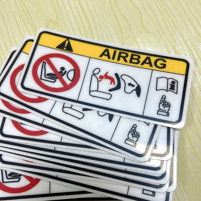 13.6CM Airbag Car Stickers Vinyl Decal Car Accessories Pegatinas Para Coche Car Styling
