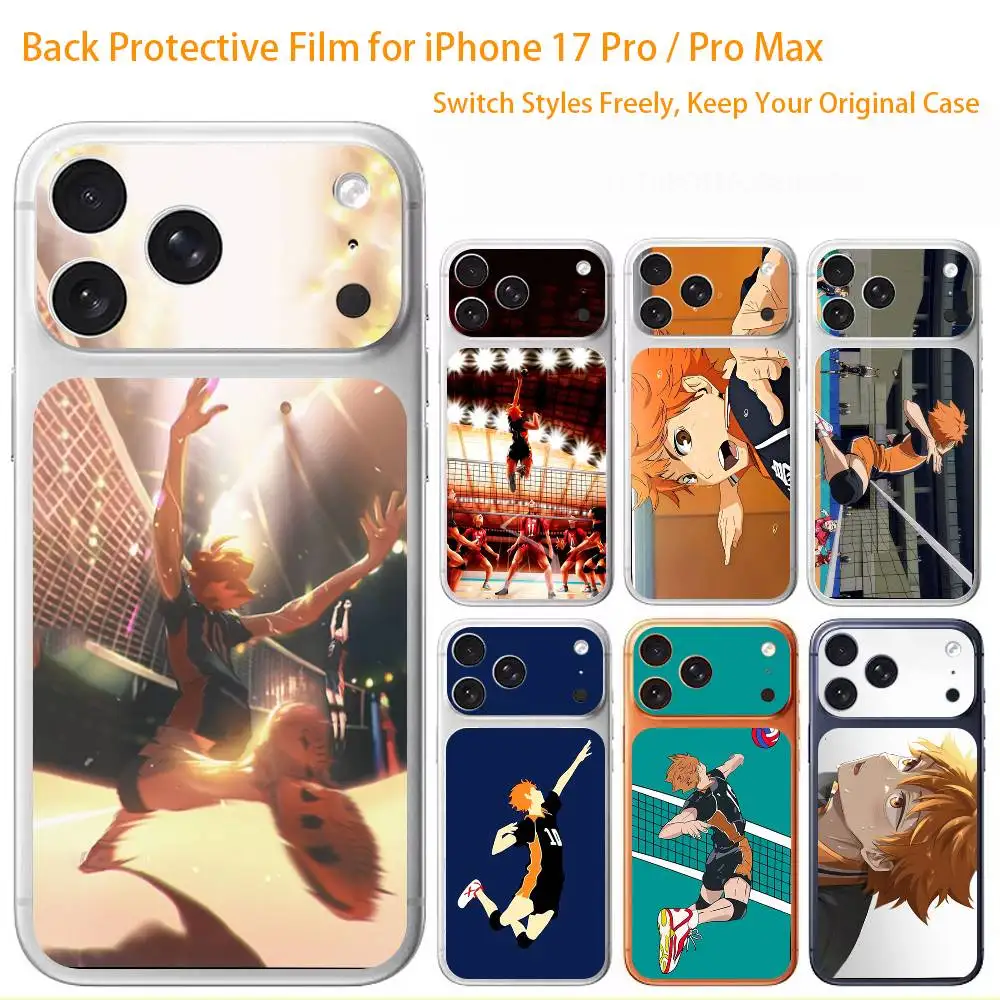 

H-Haikyuu-u 3D Full Body Skin Decal for iPhone 17/Pro/Pro Max Color Rear Protective Sticker