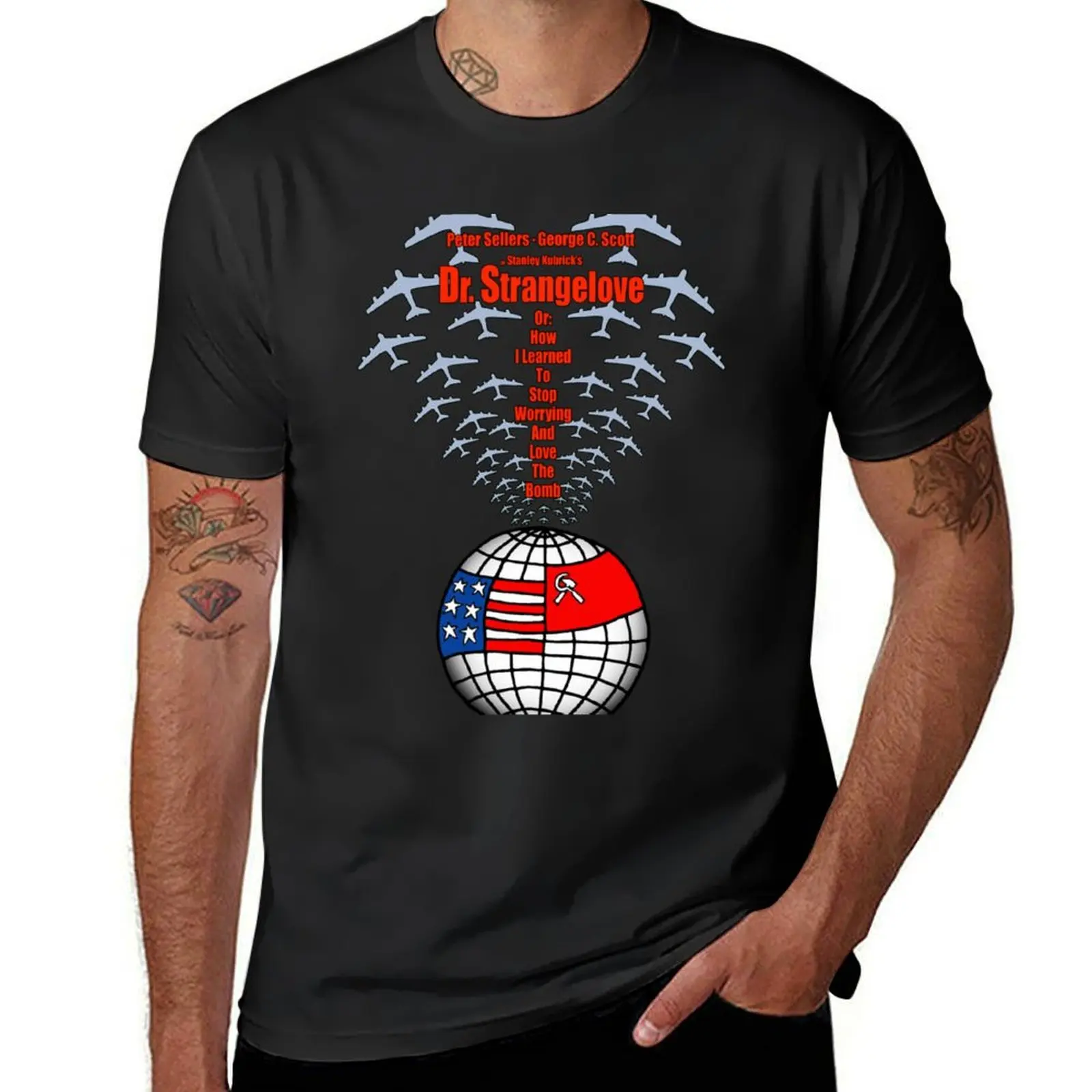 

Kubrick Dr. Strangelove Logo T-shirt Cute Tops Shirts Graphic Tees Quick Drying Mens Graphic t-shirts Anime