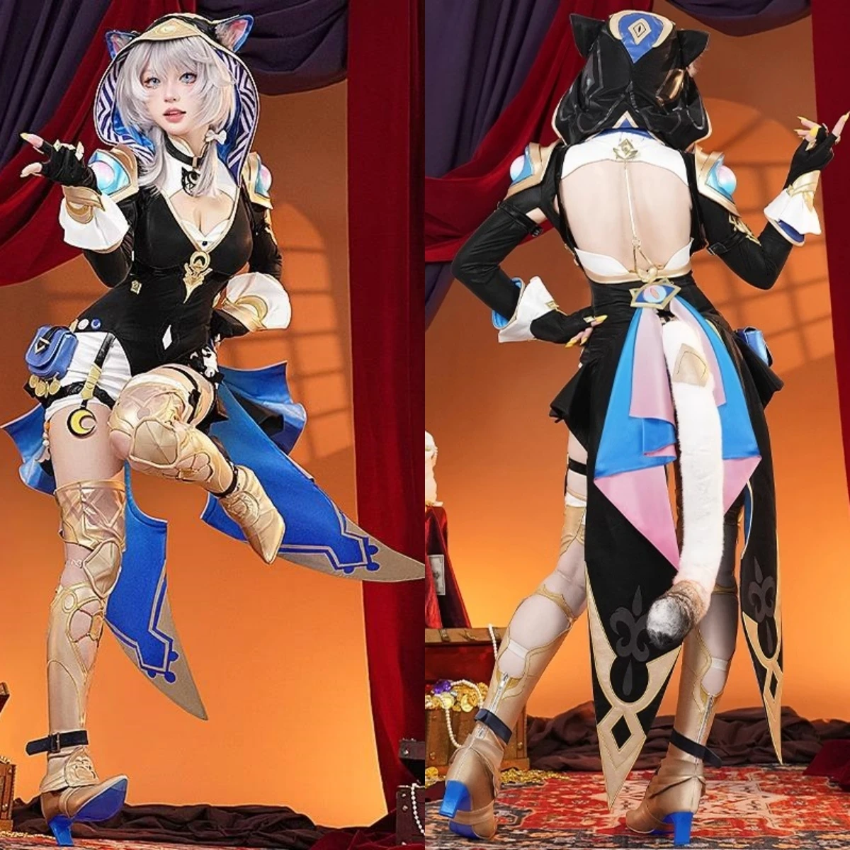 

Cipher Cosplay Costume Game Honkai: Star Rail Cifera Cute Cat Costume Tail Full Set Unifrom Halloween Party Role Play Clothes
