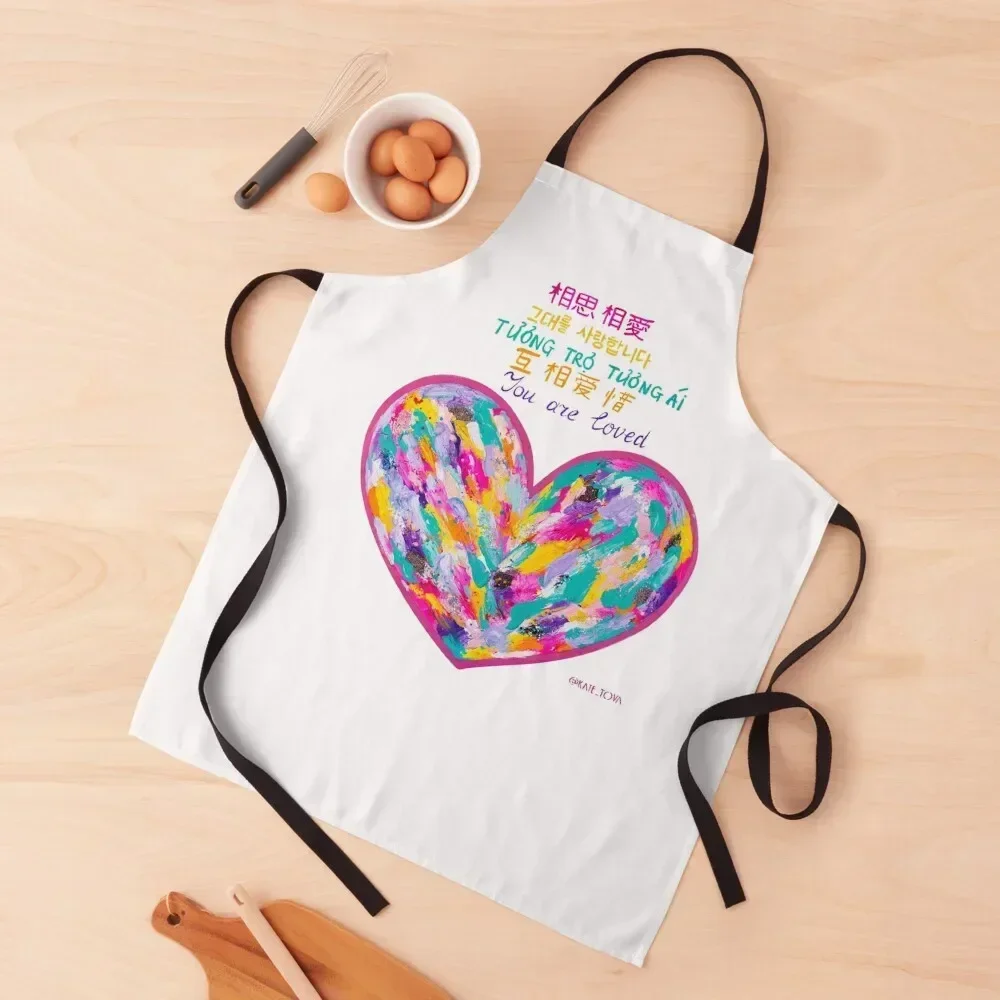 

You Are Loved Apron christmas For Women Salon Waterproof Kitchen For Women Apron