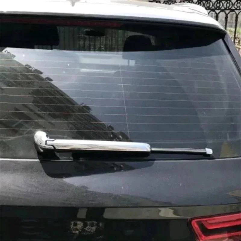 WELKINRY For Audi Q7 4M 2nd Generation 2016-2023 ABS Chrome Car Tail Rear Window Windshield Windscreen Wiper Cap Trim