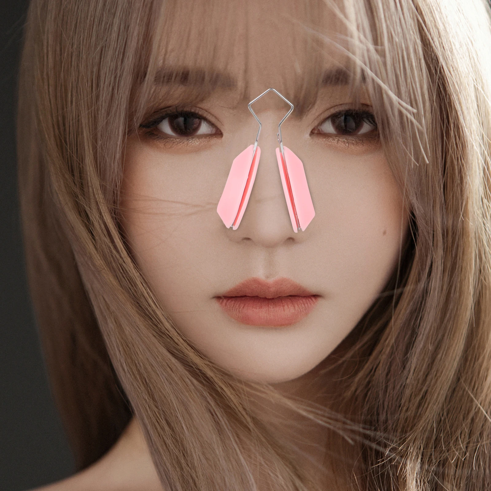 Pink Silicone Shaper Clip Soft Adjustable Lifting Tool Beauty Device Smaller Nose Wing Reduction Comfortable Skin Gentle For