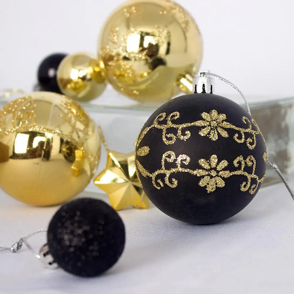 Christmas Tree Accessory Pack Shatterproof Christmas Balls Ornaments Set for Xmas Tree Holiday Wedding Party Decorations 44pcs