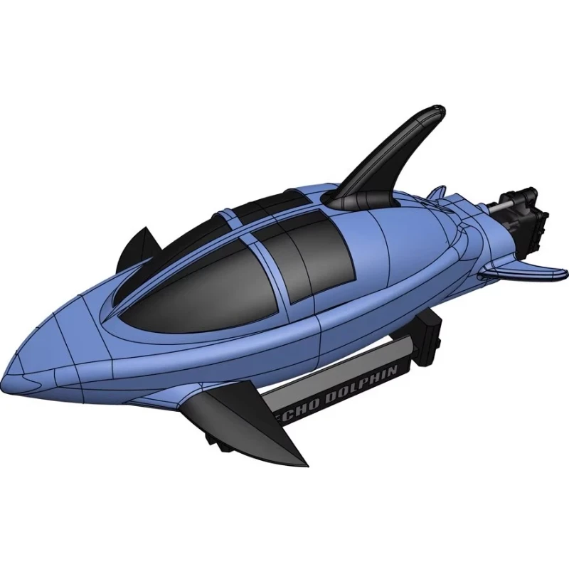 Omnidirectional Spray Pump System Dolphin 54cm RC Ship Model KIT Version Bionic Fin Linkage Adaptation M-JET-35 Spray Pump