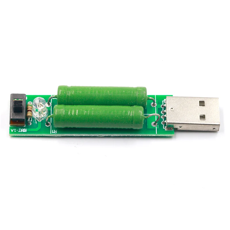 USB charging current detection Load test instrument with toggle switch for 2A/1A discharge aging resistance