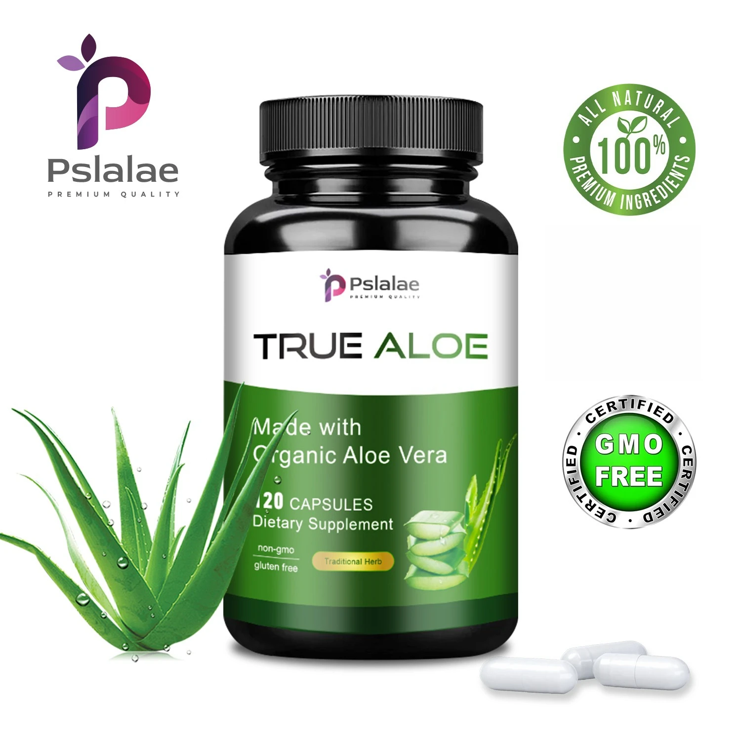 

True Aloe - Increases Nutrient Potency, Balances Stomach Acid Levels, Promotes Intestinal Motility, Improves Digestion Health