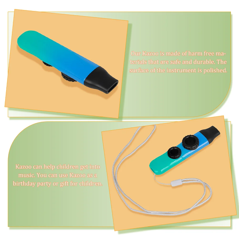 

Kids Musical Instruments Kazoo Kazoos for Aldult Adult Double Hole Design Baby Child