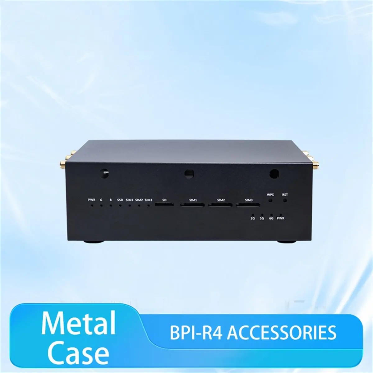618 Mega Sale For Banana Pi BPI-R4 Metal Case for Banana Pi BPI-R4 Development Board Dustproof Accessories