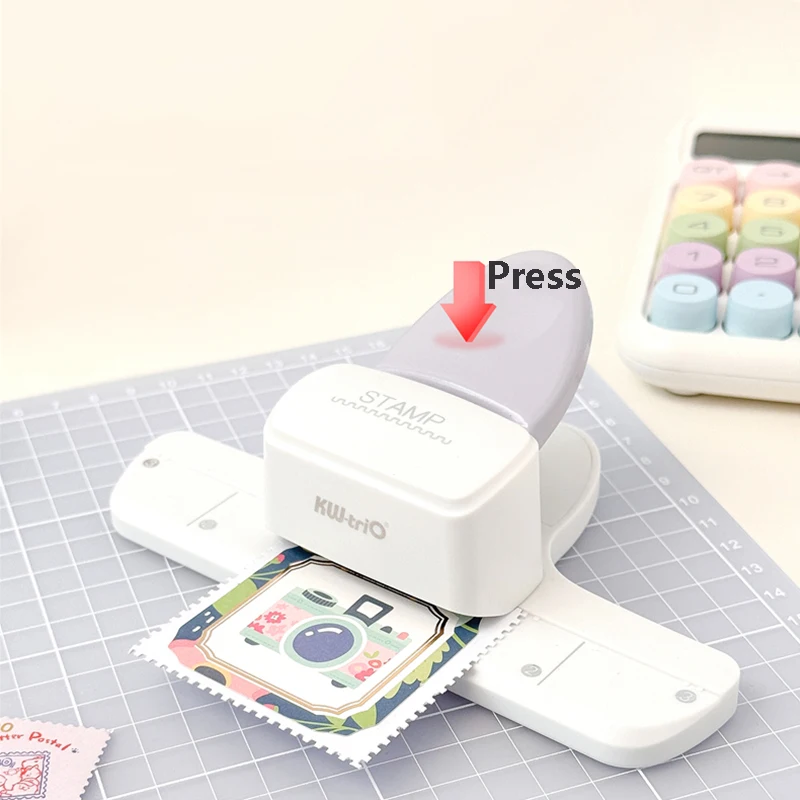 1Pc Pattern Edge Pressing and Cutting Machine Suitable for Cutting Patterns on Stamps Photos Cards and Paper image 4