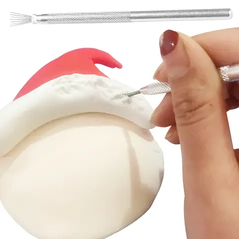 7-stifts fjädertråd textur keramikverktyg polymerlera skulptering modelleringsverktyg gör-det-själv keramikpensel keramikverktyg tårttillbehör 10 best sales texturerade konstverktyg - №2