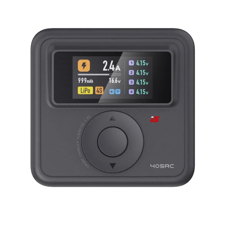 BAAY 405AC Gan 60W 스마트 충전기 RC 모델 배터리 고속 충전기 (1-4S LiPo, 1-7S LiFe, 1-12S NiMH/Cd 배터리용) EU 플러그