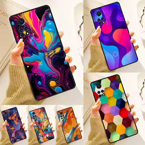 Abstract Pattern Case For Samsung Galaxy S24 Plus S23 S20 S21FE Lite S22 Ultra Note 20 S8 S9 S10 Phone Coque