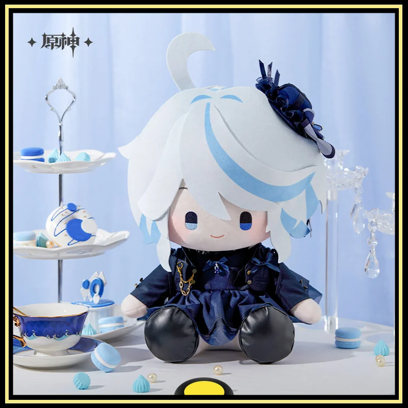 

Genshin Impact Peripheral Products Furina Theme Impression Series Sitting Cute Cotton Doll Action Figures Festival Gift Original