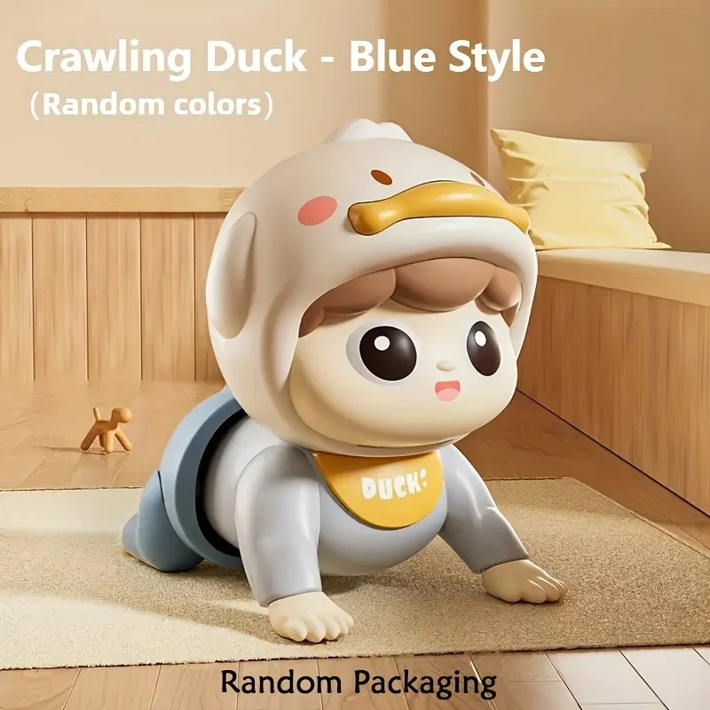 ของเล่นเด็กคลานมีเสียง ตุ๊กตาเด็กไฟฟ้าสำหรับเด็กวัยหัดเดิน ฝึกการปีนป่าย ของเล่นเสริมพัฒนาการเด็กวัยหัดเดิน ของเล่นเคลื่อนไหวได้ สำหรับเด็กอายุ 0-6-12 เดือน ของขวัญ