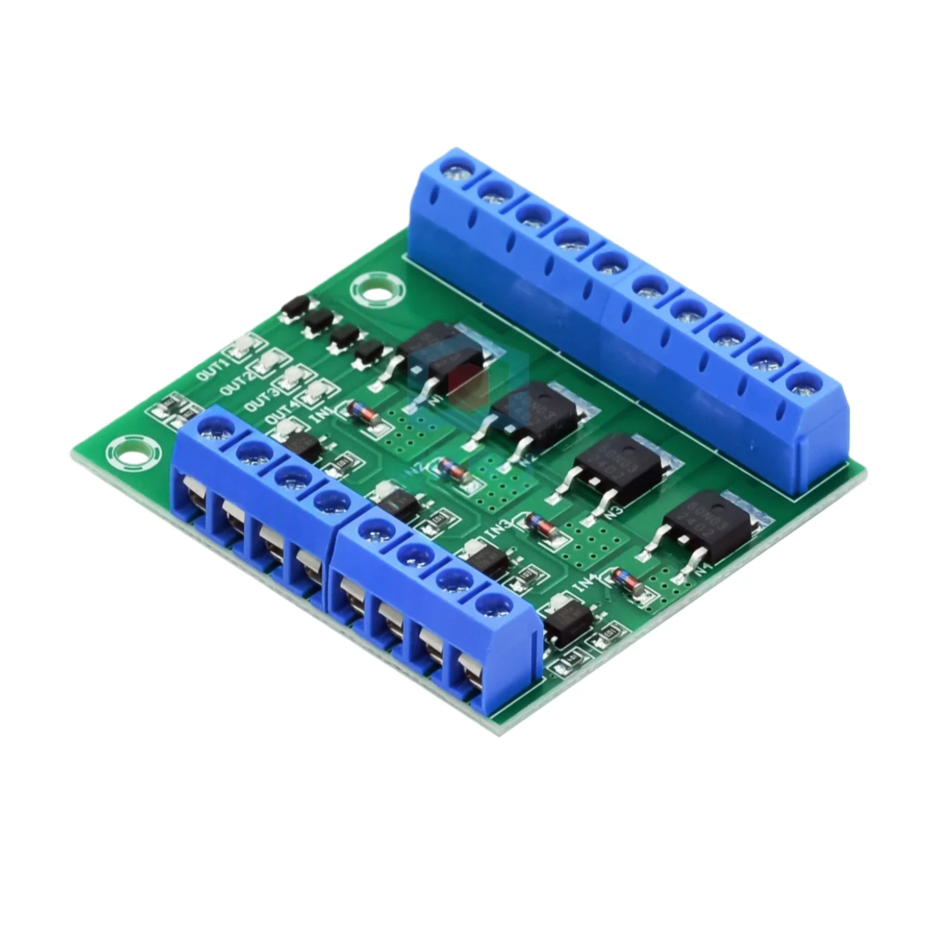 Four-channel MOSFET/FET Module Amplifier Circuit Board/Driver Module, 4-channel Optocoupler Isolation, DC