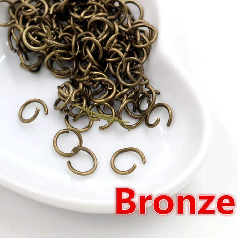 Open Loop Jump Rings 200pcs 4 5 6 7 8 10 mm Open JumpRings for DIY Jewelry Making Necklace Bracelet Findings Connector Supplies