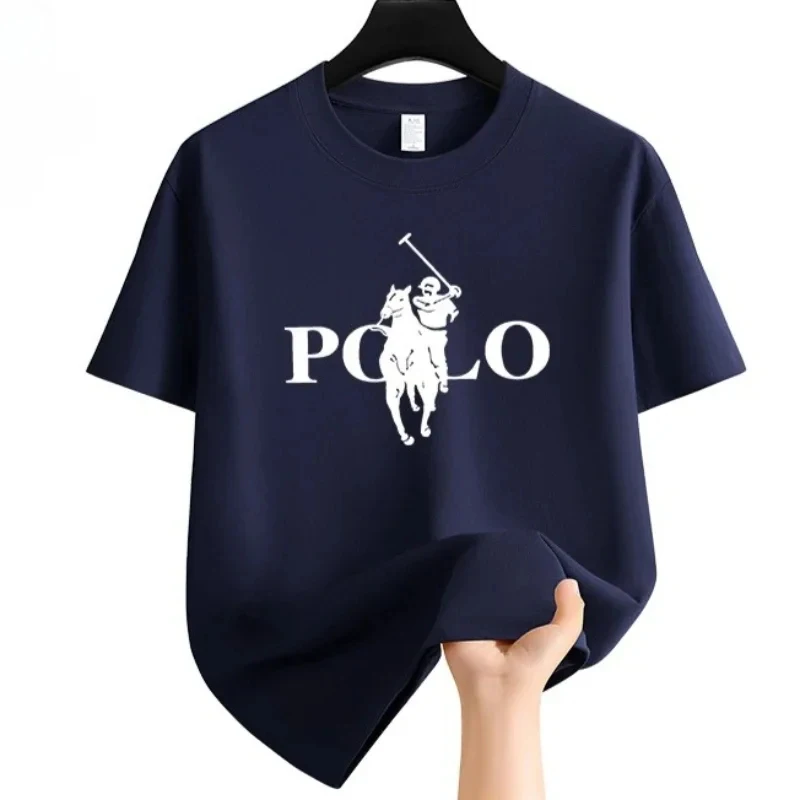 2025 Men's Summer Fashion Round Neck T-Shirt Breathable Casual Business Versatile Short Sleeve Loose Fit Lightweight T Shirt
